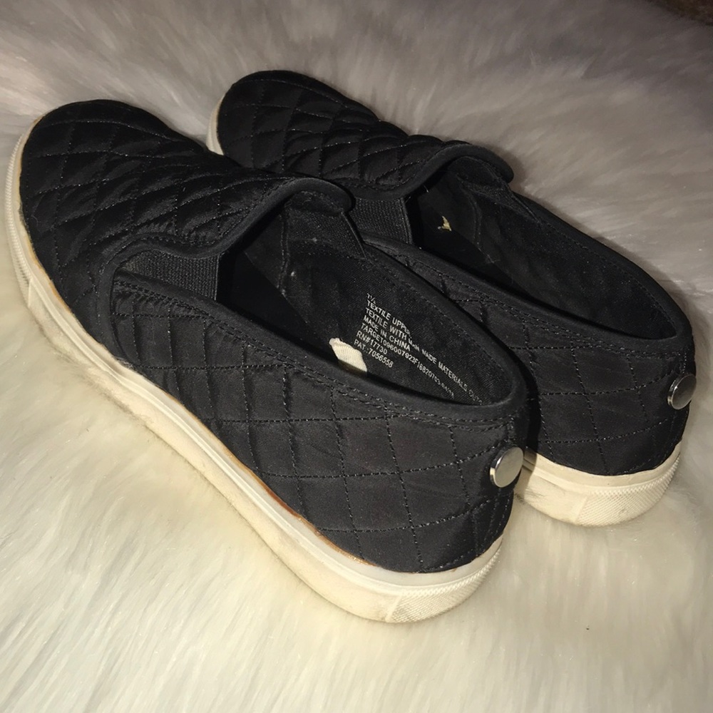 Black slip ons